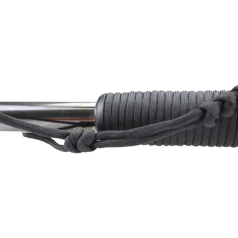 Thiết kế mới Dây bện chống bạo loạn Baton có thể sử dụng màu đen